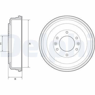 Brake Drum DELPHI BF555