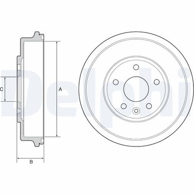 Brake Drum DELPHI BF556