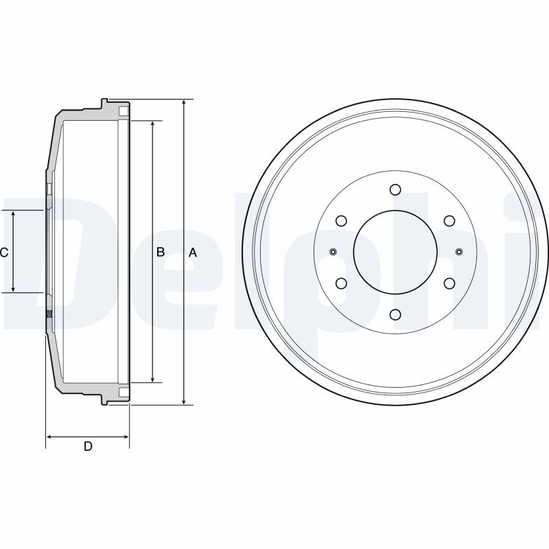 DELPHI BF559 Brake Drum