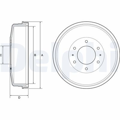 Brake Drum DELPHI BF559