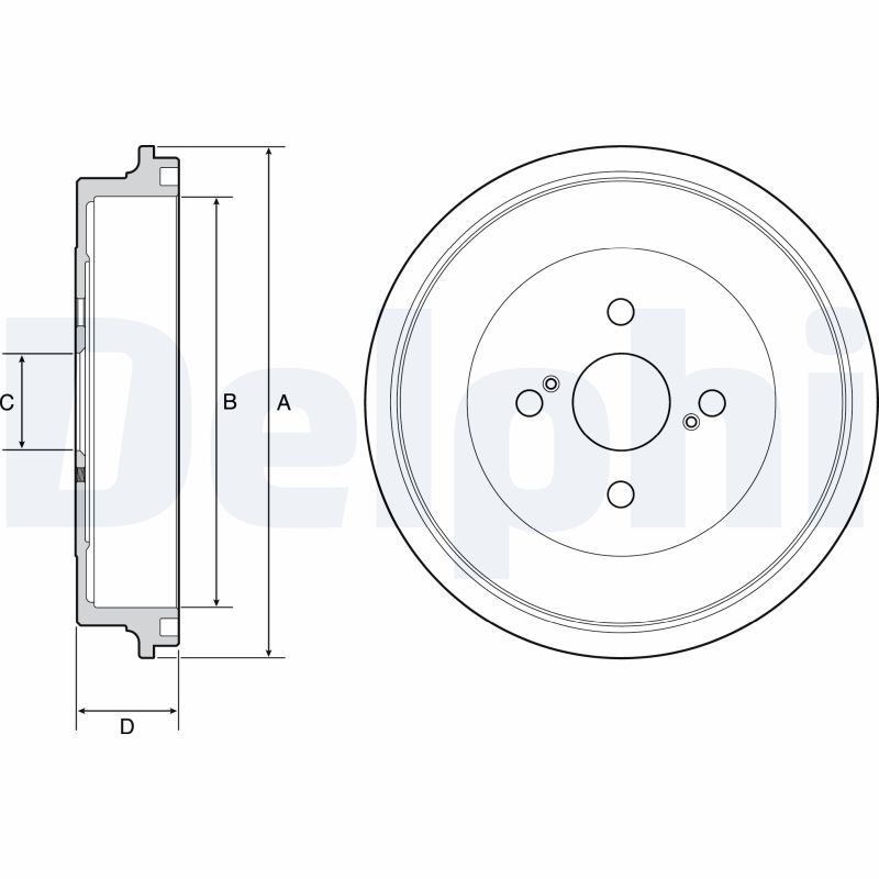 DELPHI BF560 Brake Drum