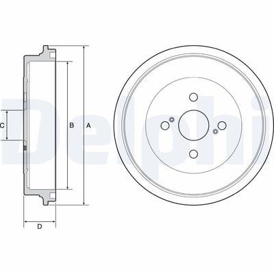 Brake Drum DELPHI BF560