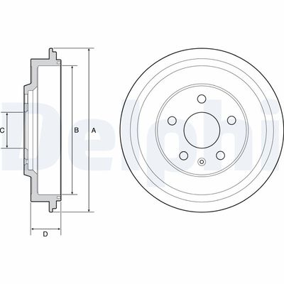 Brake Drum DELPHI BF561