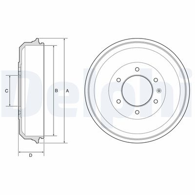 Brake Drum DELPHI BF569