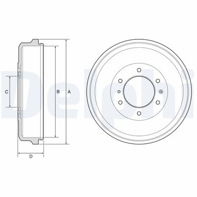 Brake Drum DELPHI BF573