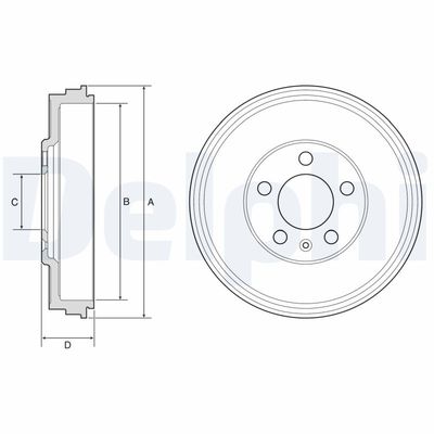Brake Drum DELPHI BF575