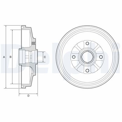 Brake Drum DELPHI BF577
