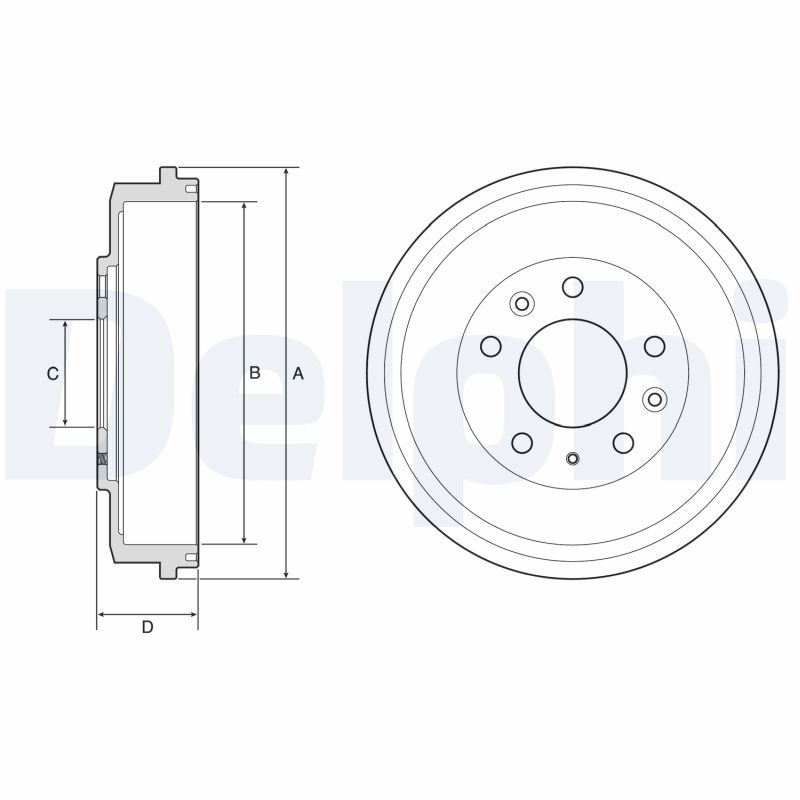 DELPHI BF579 Brake Drum