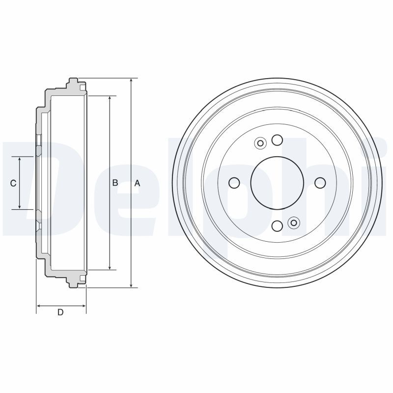 DELPHI BF580 Brake Drum