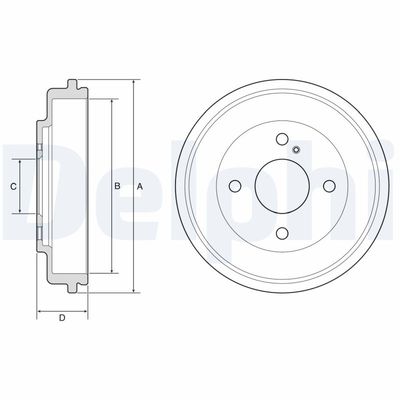 Brake Drum DELPHI BF591