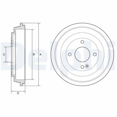 Brake Drum DELPHI BF592