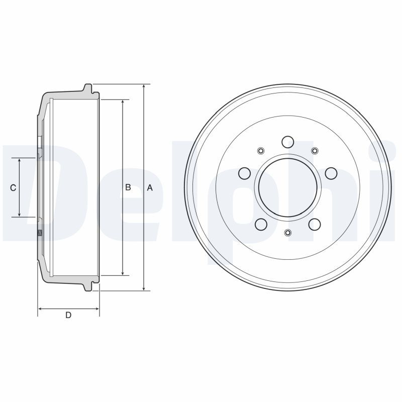 DELPHI BF603 Brake Drum