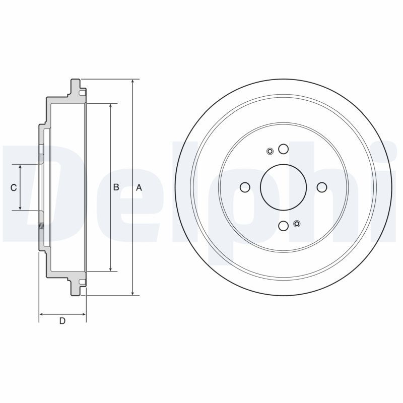 DELPHI BF614 Brake Drum