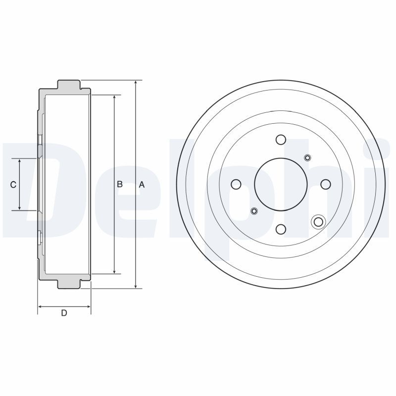 DELPHI BF616 Brake Drum