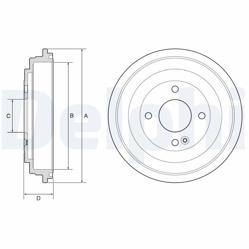 DELPHI BF618 Brake Drum