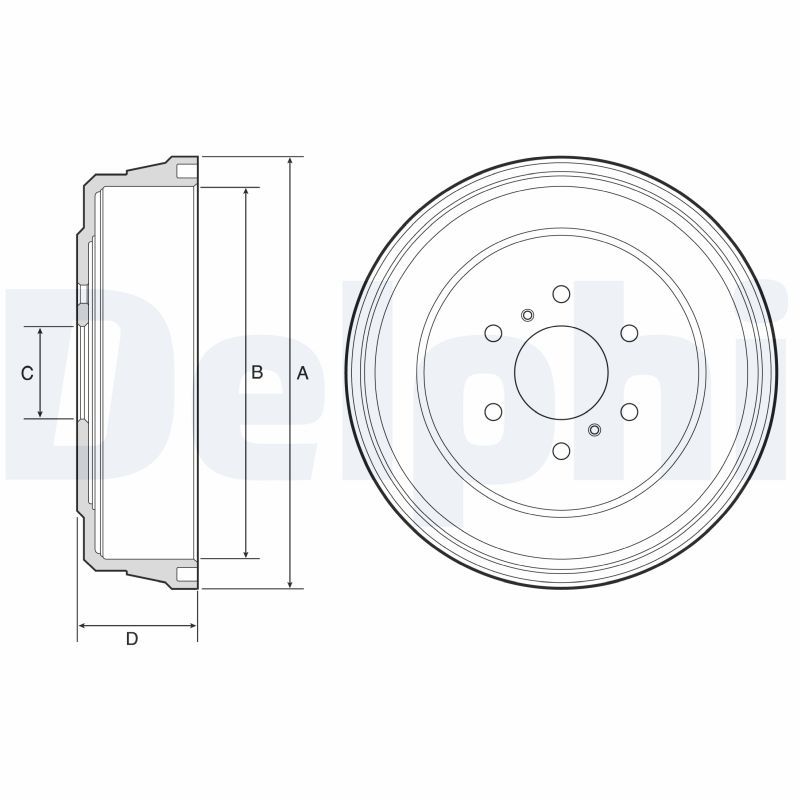 DELPHI BF641 Brake Drum