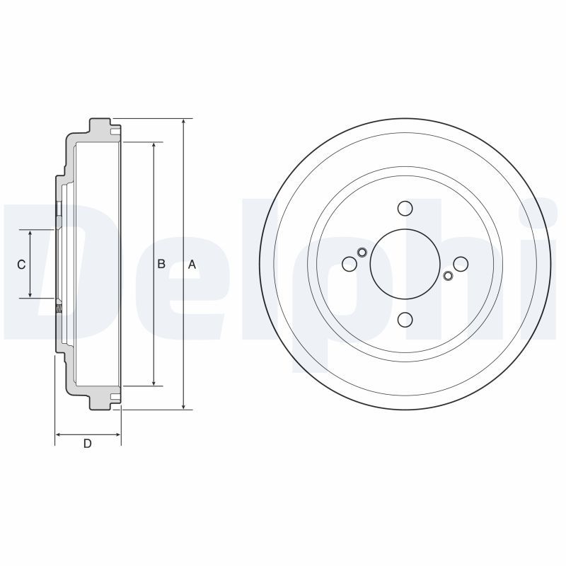 DELPHI BF643 Brake Drum