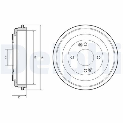 Brake Drum DELPHI BF665