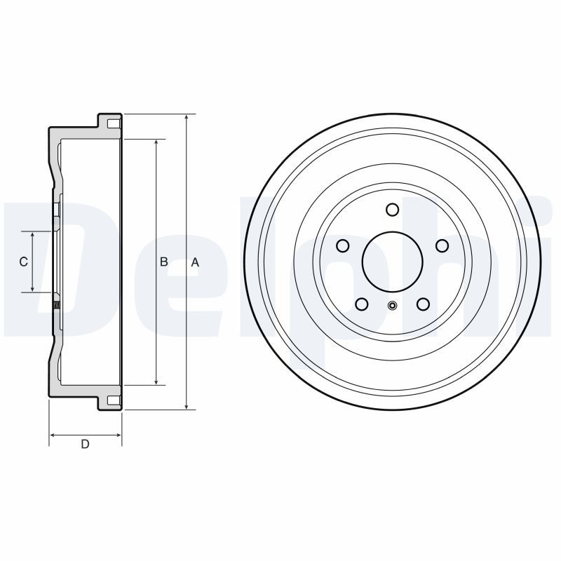 DELPHI BF669 Brake Drum