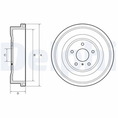 Brake Drum DELPHI BF669