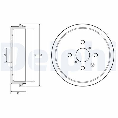 Brake Drum DELPHI BF671