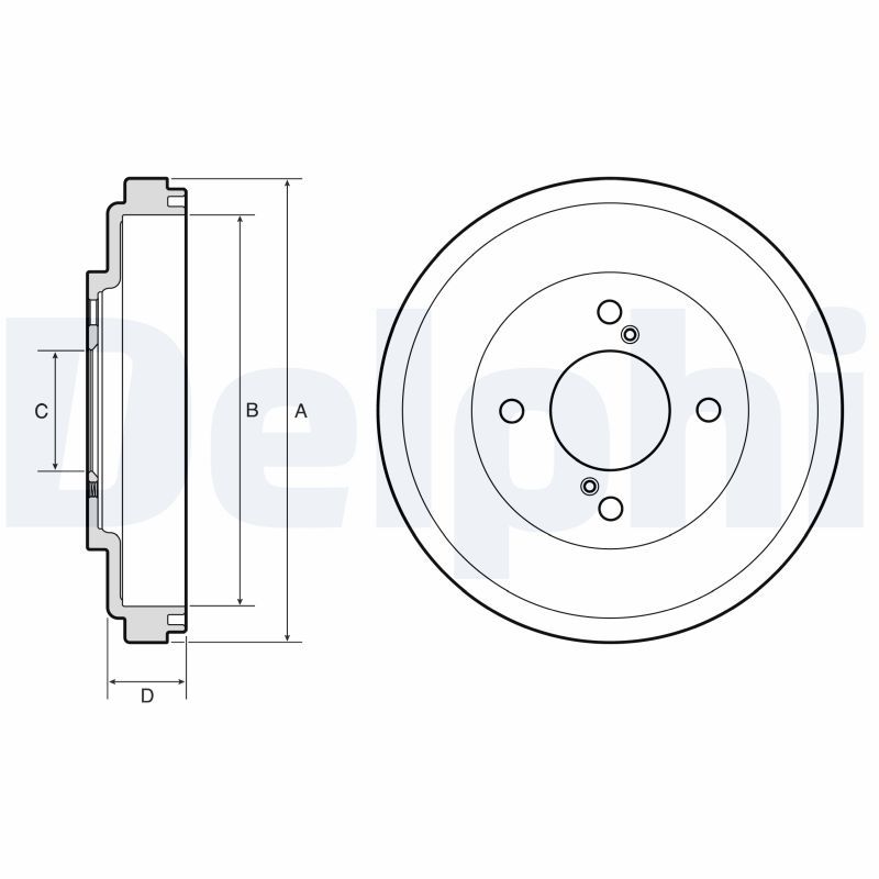 DELPHI BF673 Brake Drum