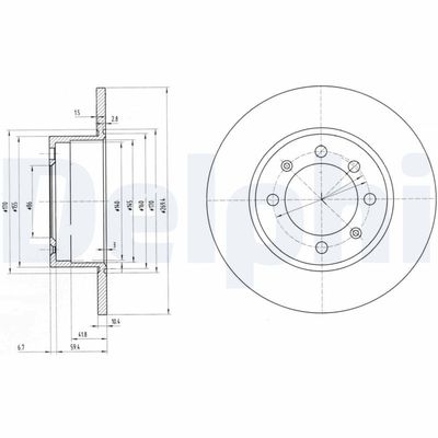 Brake Disc DELPHI BG2112
