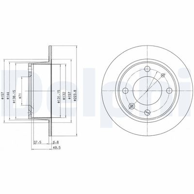 Brake Disc DELPHI BG2220