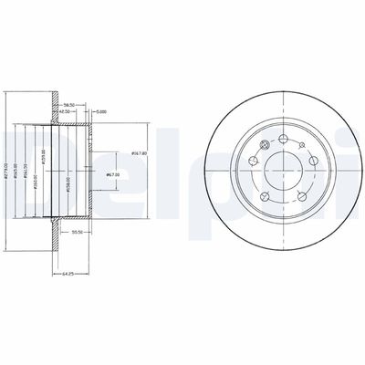 Brake Disc DELPHI BG2240