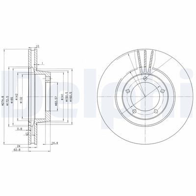 Brake Disc DELPHI BG2246