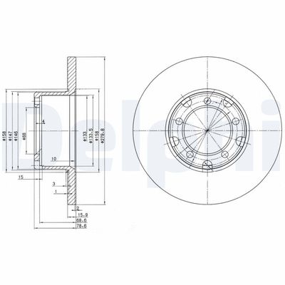 Brake Disc DELPHI BG2265