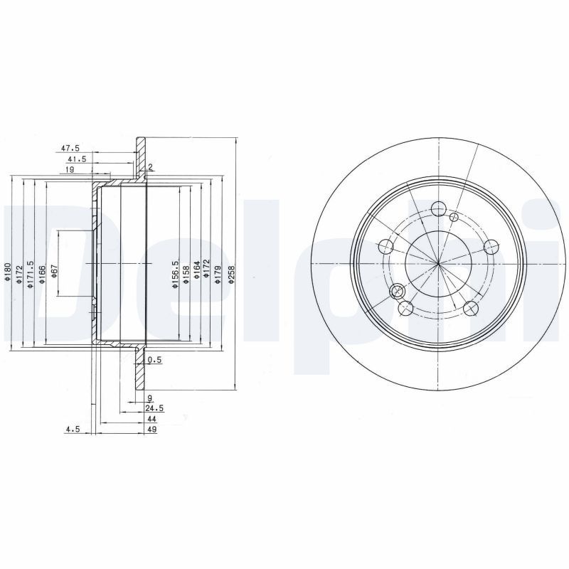 DELPHI BG2291 Brake Disc
