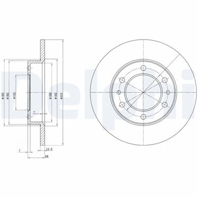 Brake Disc DELPHI BG2325