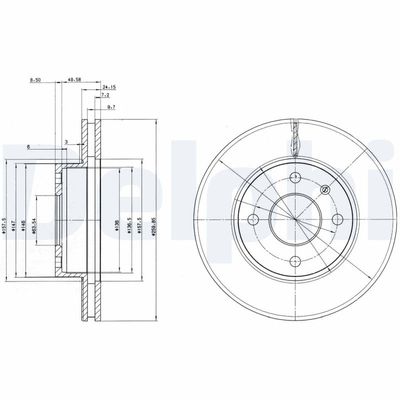 Brake Disc DELPHI BG2339