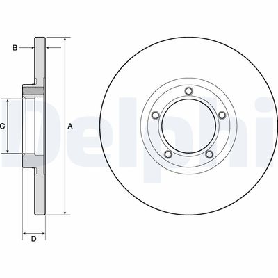 Brake Disc DELPHI BG2349