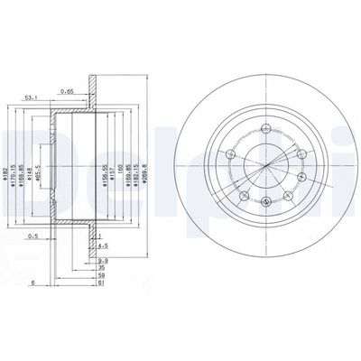 Brake Disc DELPHI BG2381