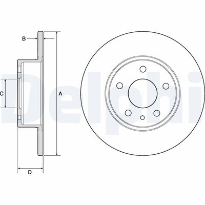 Brake Disc DELPHI BG2386