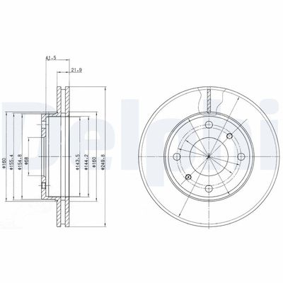 Brake Disc DELPHI BG2395