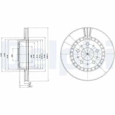 Brake Disc DELPHI BG2426
