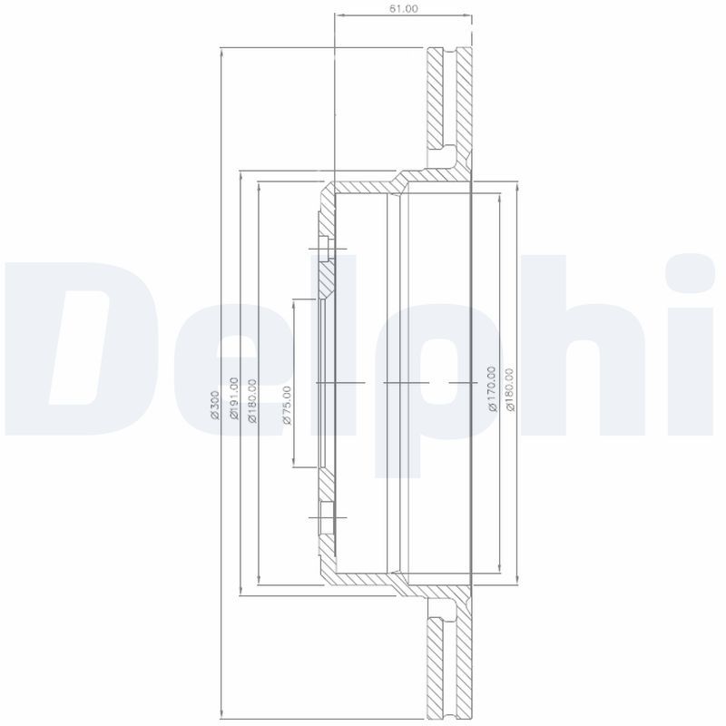 DELPHI BG2436 Brake Disc