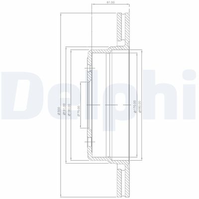 Brake Disc DELPHI BG2436