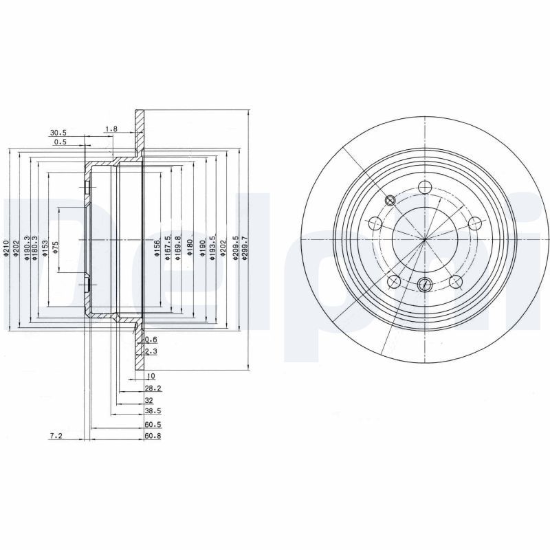 DELPHI BG2437 Brake Disc
