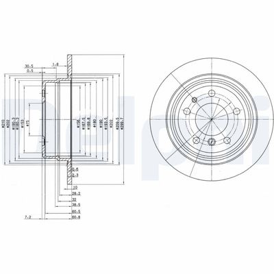 Brake Disc DELPHI BG2437