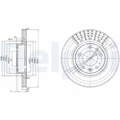 Brake Disc DELPHI BG2460