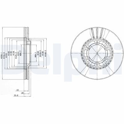 Brake Disc DELPHI BG2513
