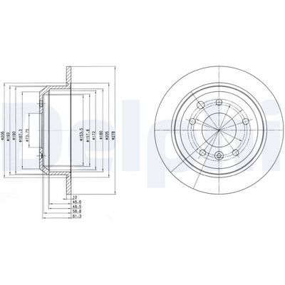 Brake Disc DELPHI BG2515