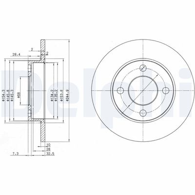 Brake Disc DELPHI BG2517