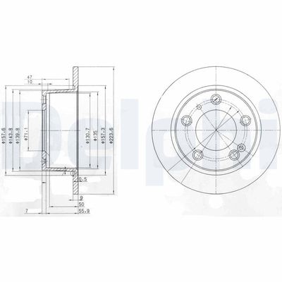 Brake Disc DELPHI BG2528