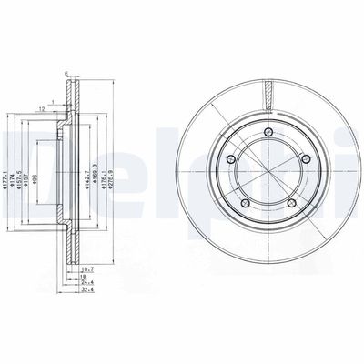 Brake Disc DELPHI BG2534