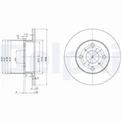 Brake Disc DELPHI BG2597